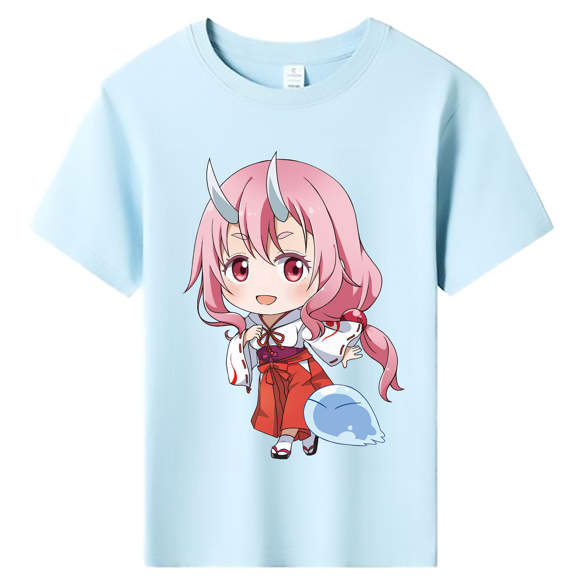 （画像用） 転スラ Regarding Reincarnated to Slime 綿100％キッズTシャツ（フロントプリント）